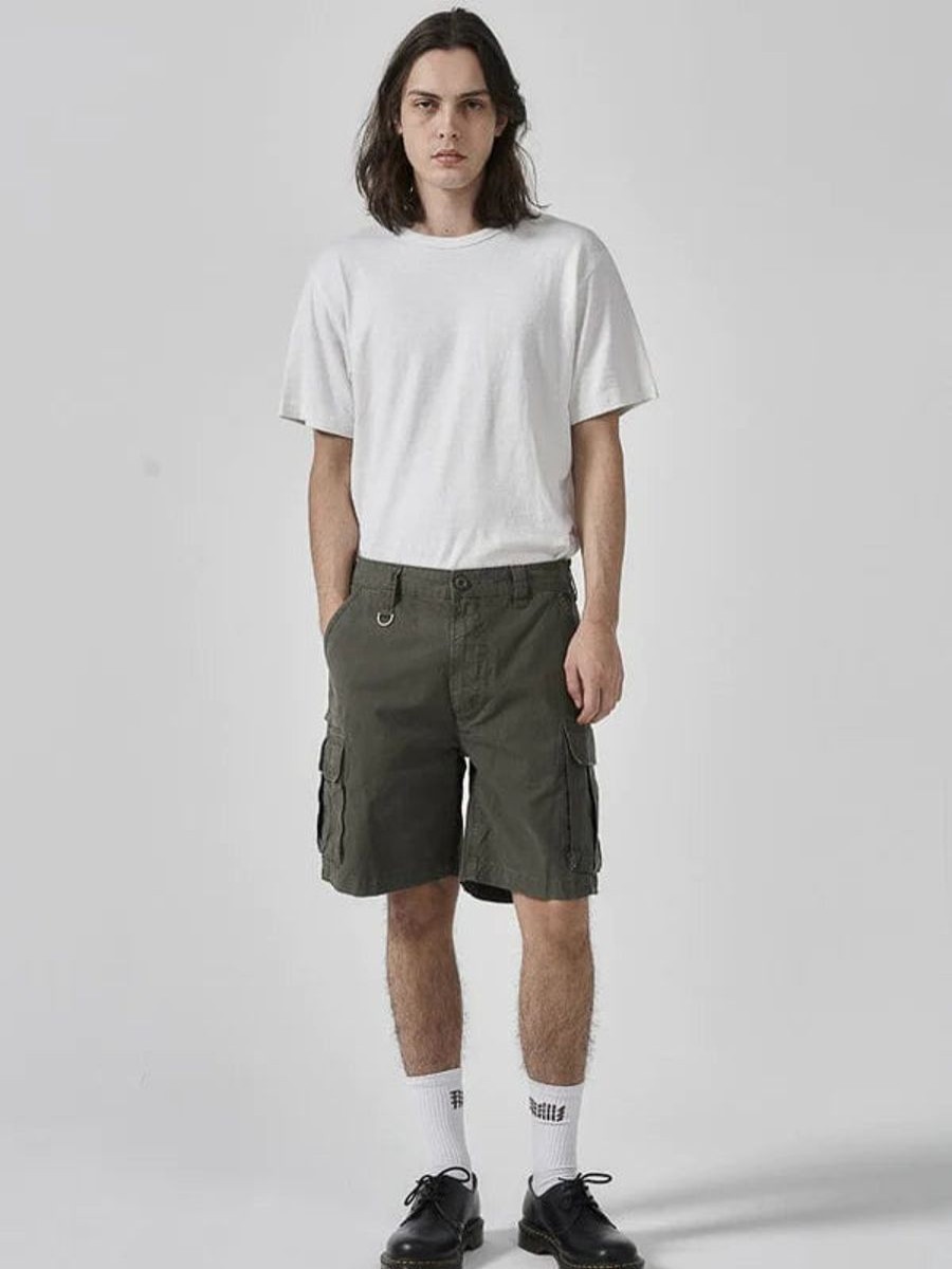 Men THRILLS Shorts | Slacker Cargo Short-Army Green