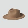 Women Brixton Hats | Brixton Dayton Convertible Brim Rancher Felt Hat-Oat Milk/Khaki