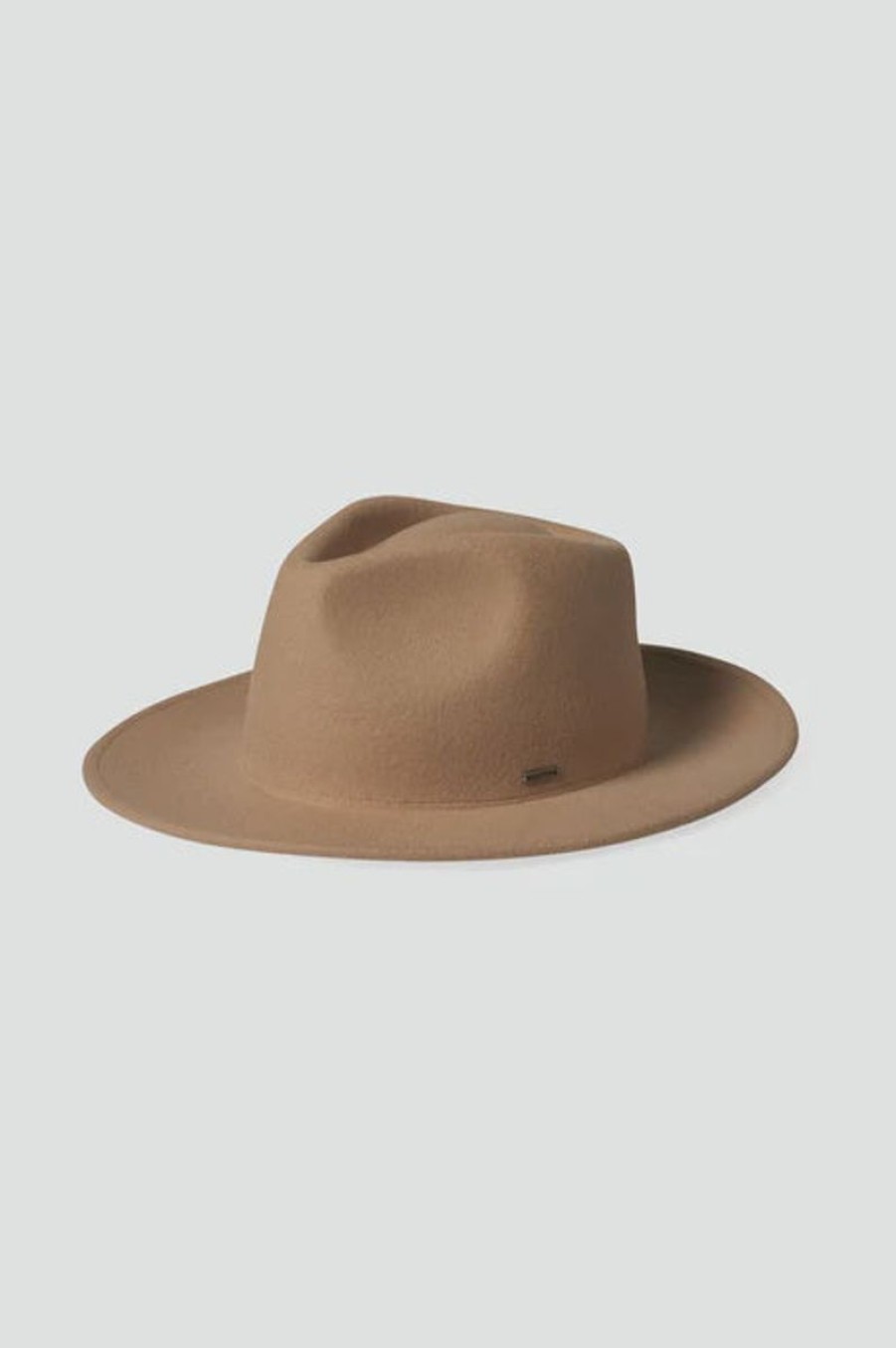 Women Brixton Hats | Brixton Dayton Convertible Brim Rancher Felt Hat-Oat Milk/Khaki