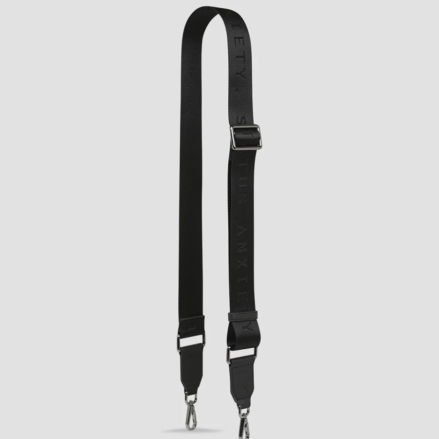 Women Status Anxiety Bag Straps | Status Anxiety Web Strap Medium- Black