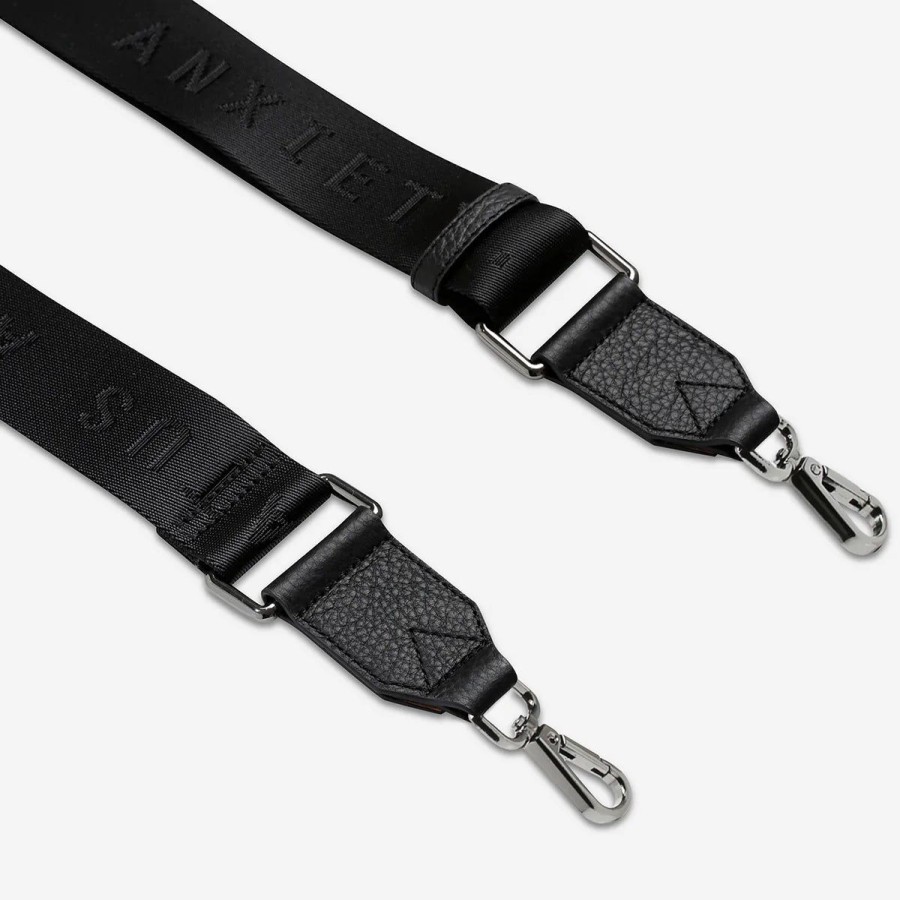 Women Status Anxiety Bag Straps | Status Anxiety Web Strap Medium- Black