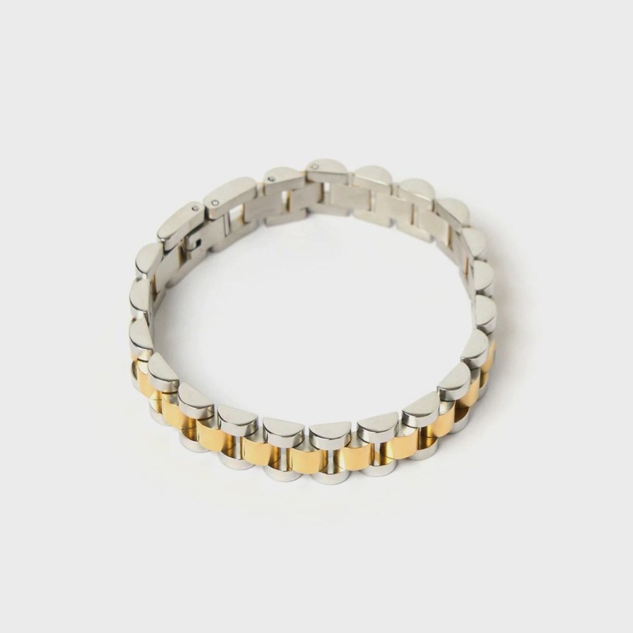 Women Arms Of Eve Jewellery | Arms Of Eve Dylan Bracelet-Two Toned/Large