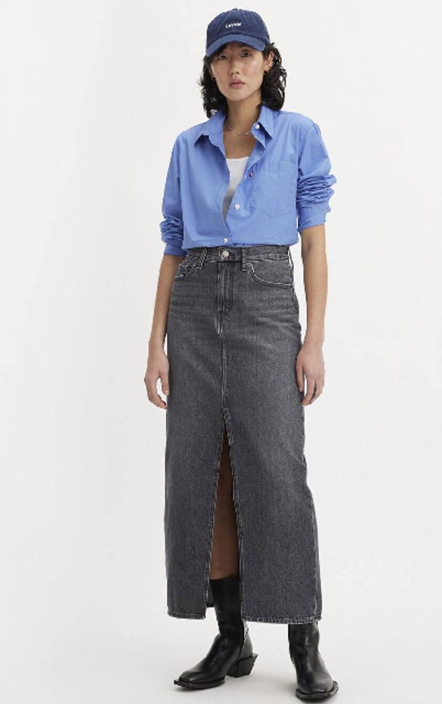 Women Levis Denim Skirts | Levi'S Ankle Column Skirt- Adventure Seeker