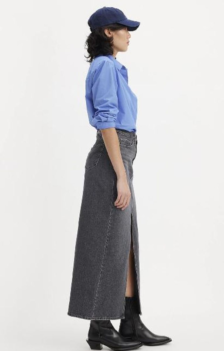 Women Levis Denim Skirts | Levi'S Ankle Column Skirt- Adventure Seeker