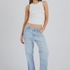 Women ABrand Jeans | Abrand 99 Baggy Jean-Gina Recycled Light Vintage Blue