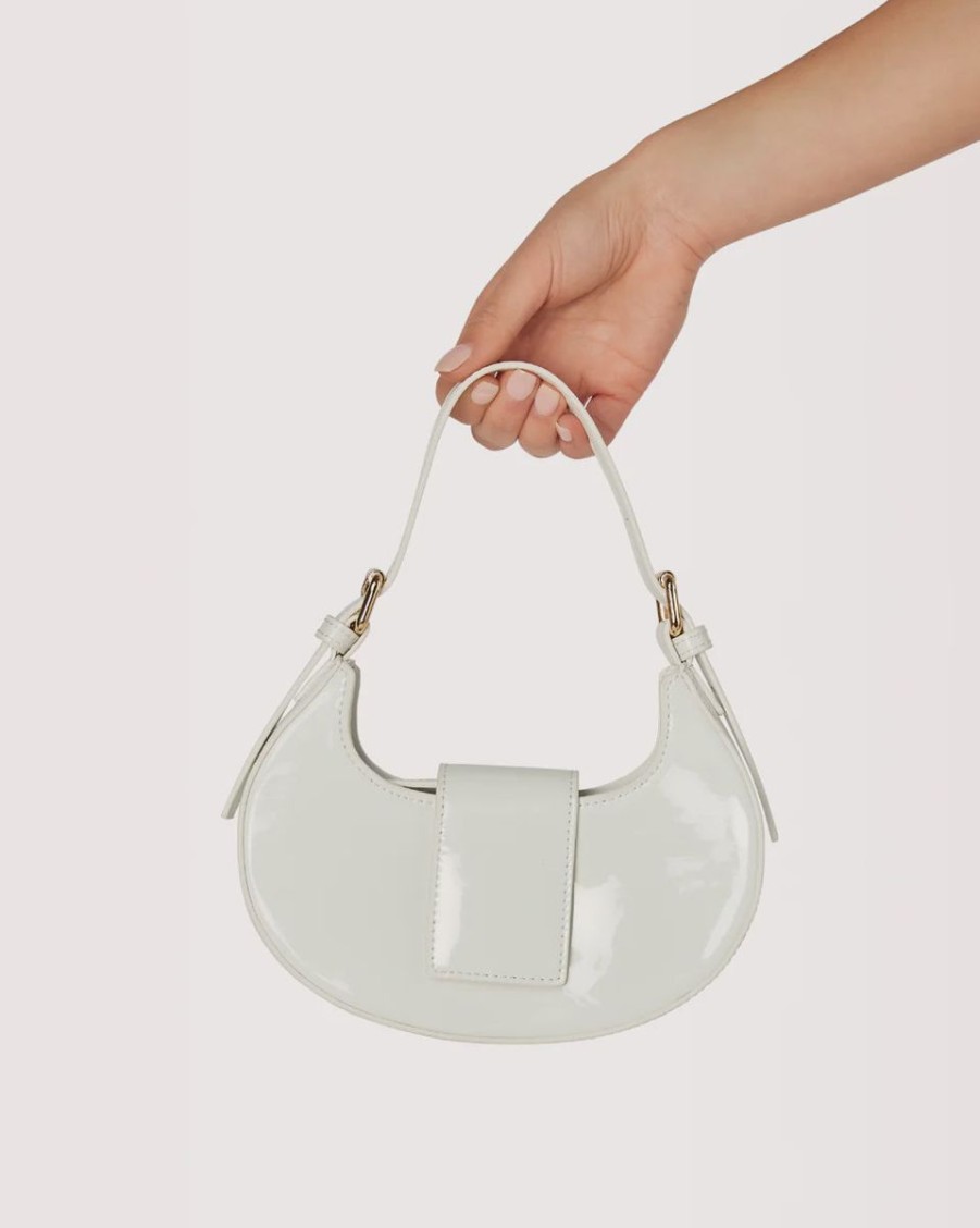 Women BILLINI Bags | Attica Cross Body Bag-Bone Patent