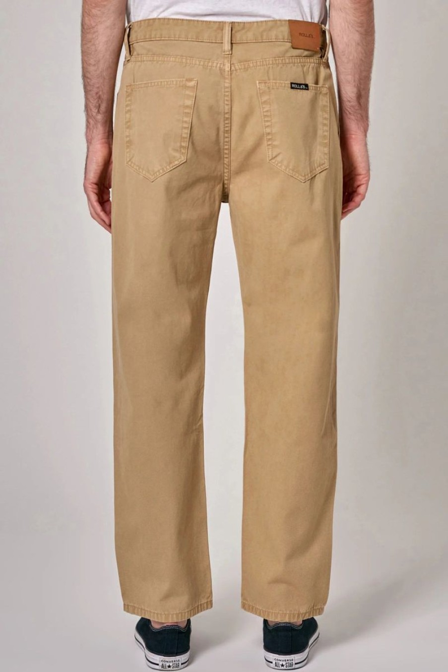 Men Rollas Jeans | Rolla'S Ezy Canvas Jean-Dirty Sand