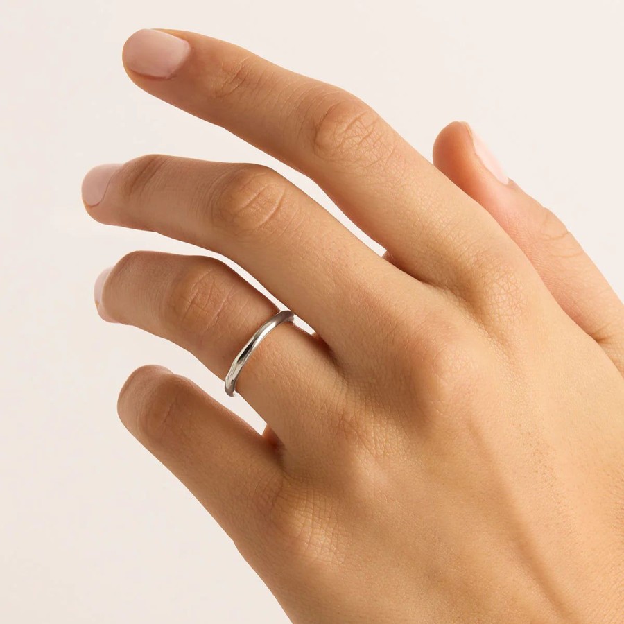 Women By Charlotte Jewellery | By Charlotte Lover Ring Thin-Sterling Silver