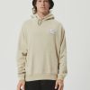 Men Afends Jumpers | Choose Life Recycled Pull On Hood-Cement