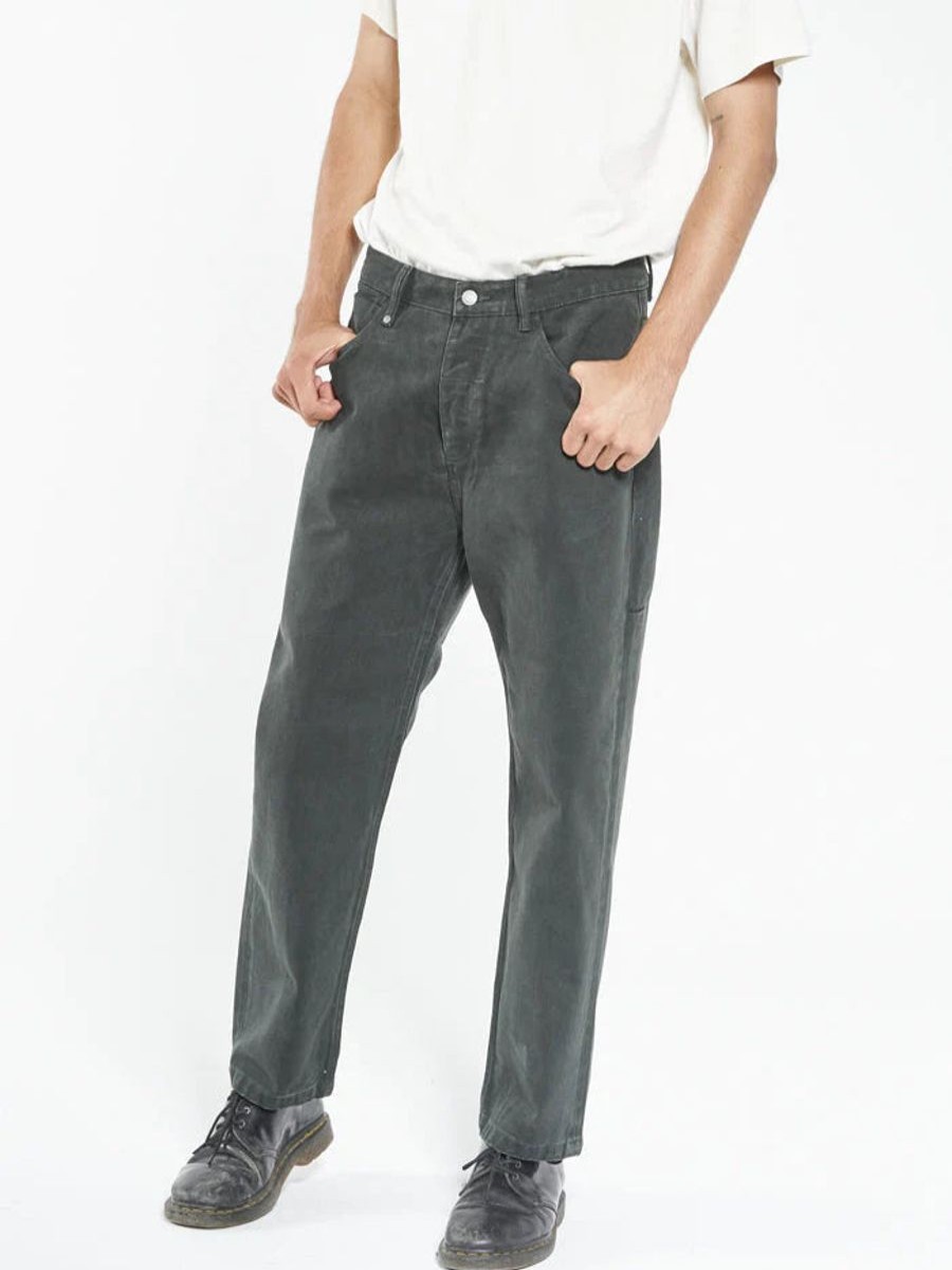 Men THRILLS Jeans | Slacker Denim Jean-Oil Green