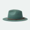 Women Brixton Hats | Wesley Fedora-Dark Forest