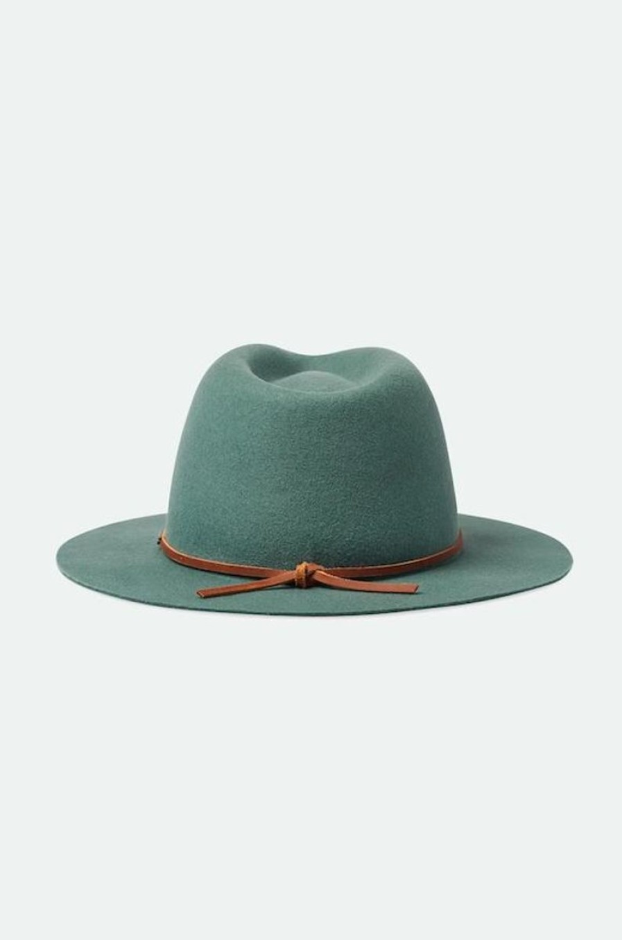 Women Brixton Hats | Wesley Fedora-Dark Forest