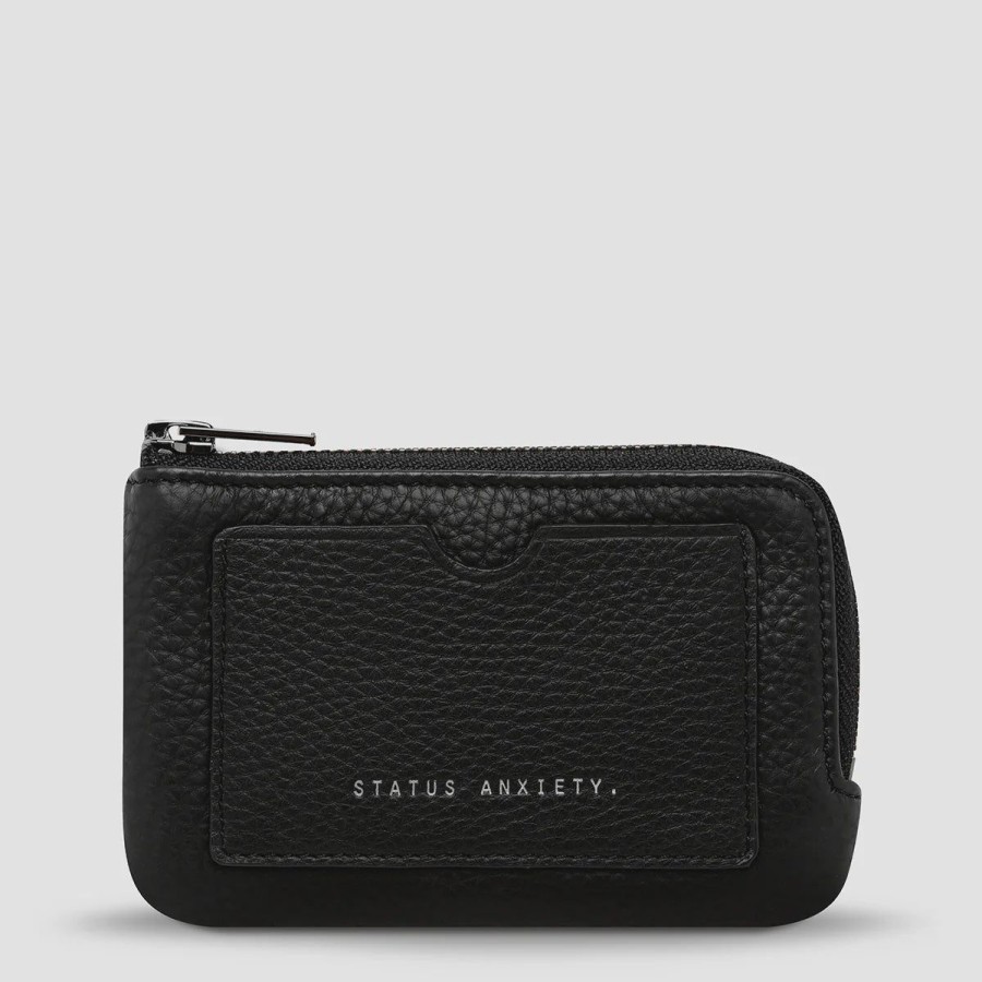 Women Status Anxiety Wallets & Pouches | Status Anxiety Left Behind Pouch-Black