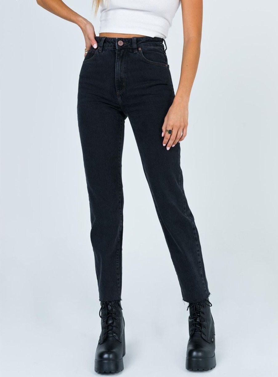 Women ABrand Jeans | A 94 High Slim-Black Box