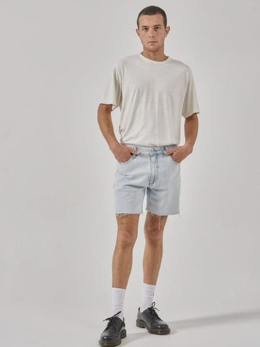 Men THRILLS Denim Shorts | Thrills Mandude Denim Short- Faded Dust Blue