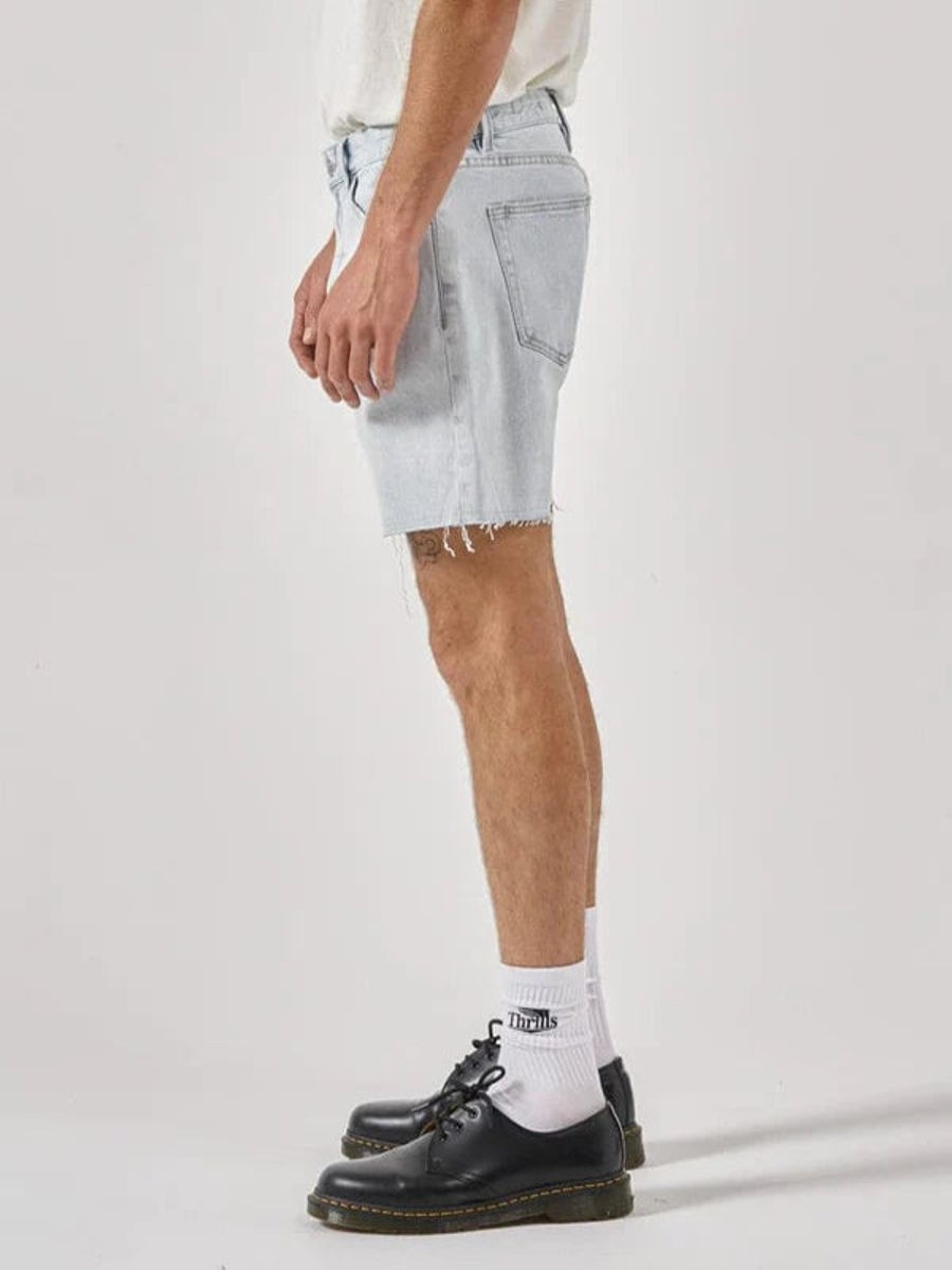 Men THRILLS Denim Shorts | Thrills Mandude Denim Short- Faded Dust Blue