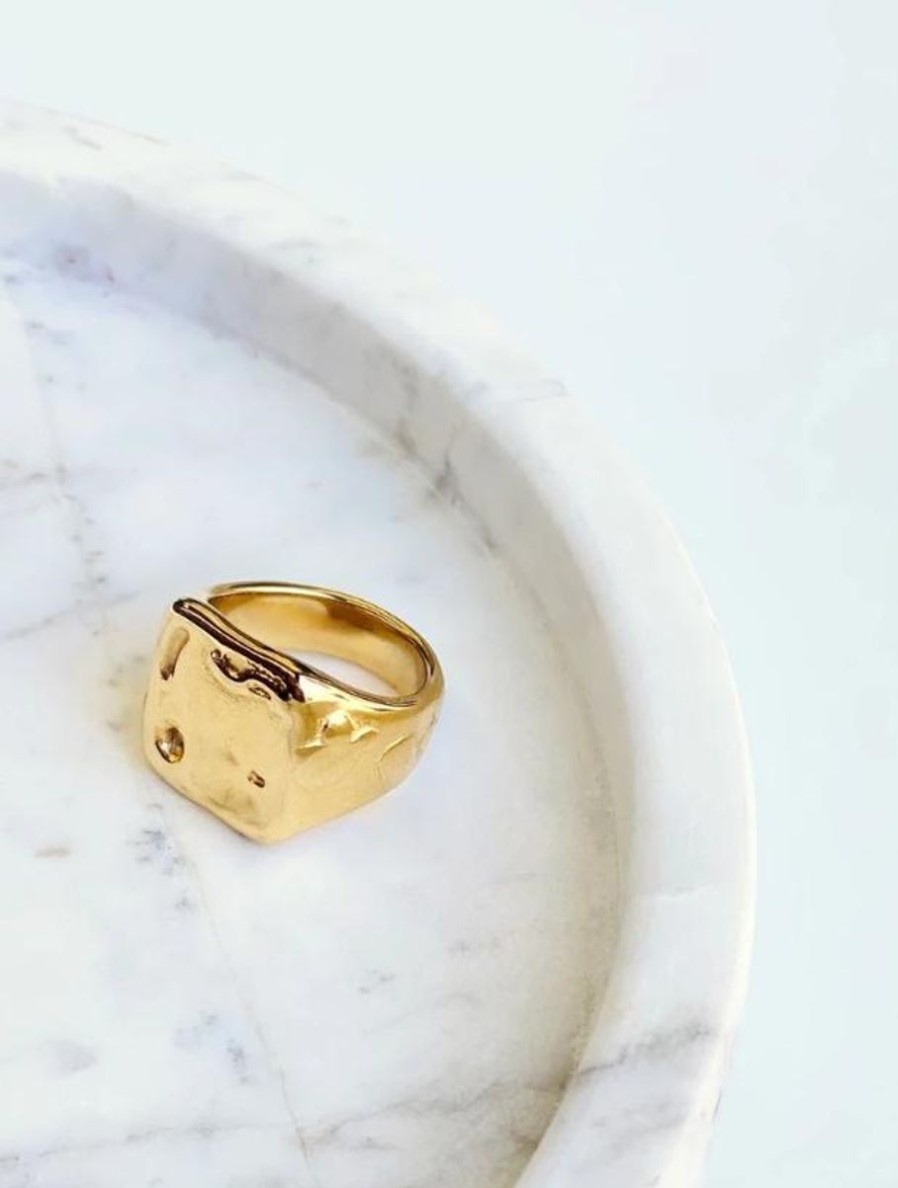 Women Pastiche Jewellery | Zenon Ring-Yellow Gold