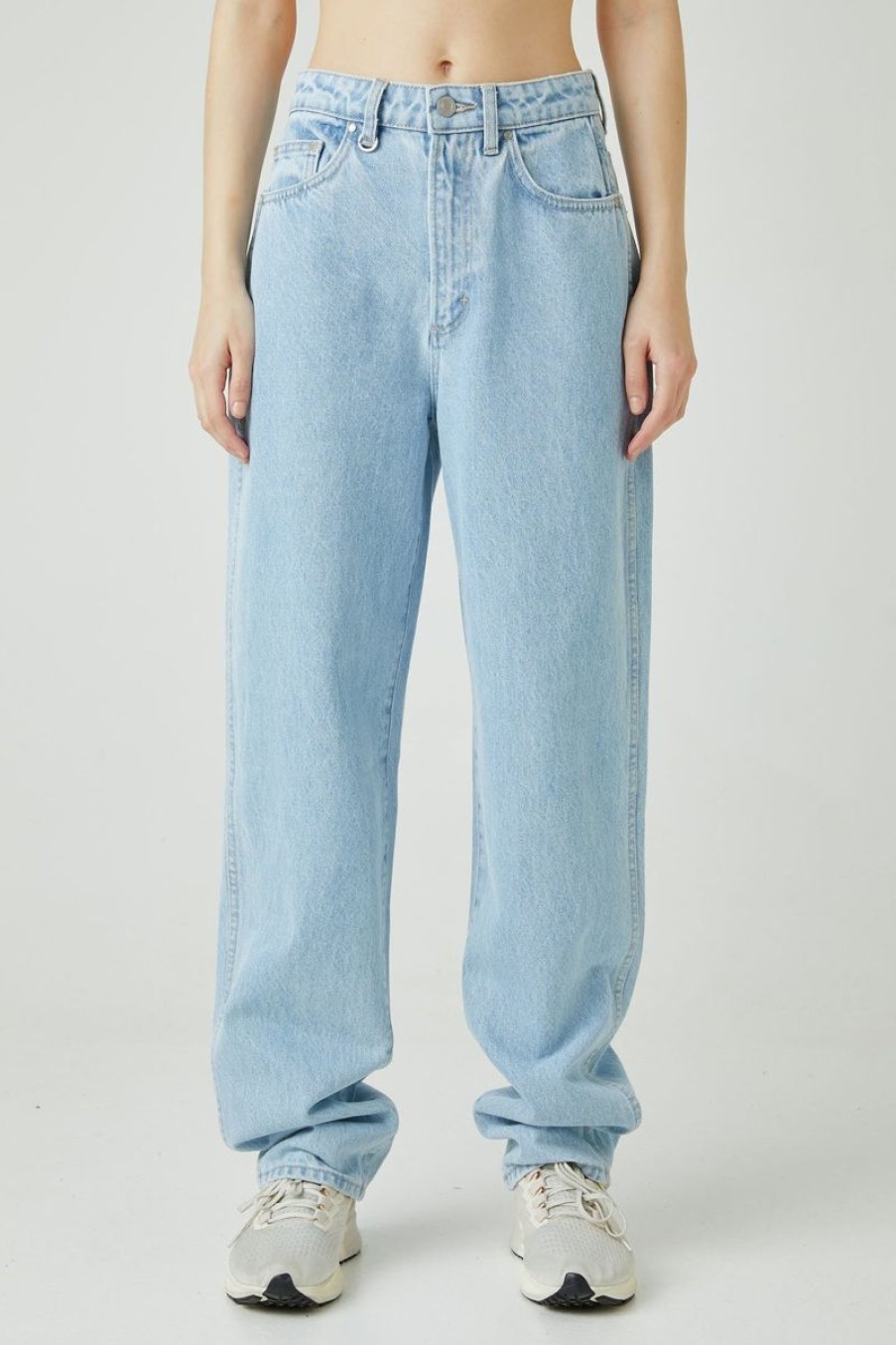 Women Neuw Denim Jeans | Neuw Denim Sade Baggy Jean-Zero Vinyl