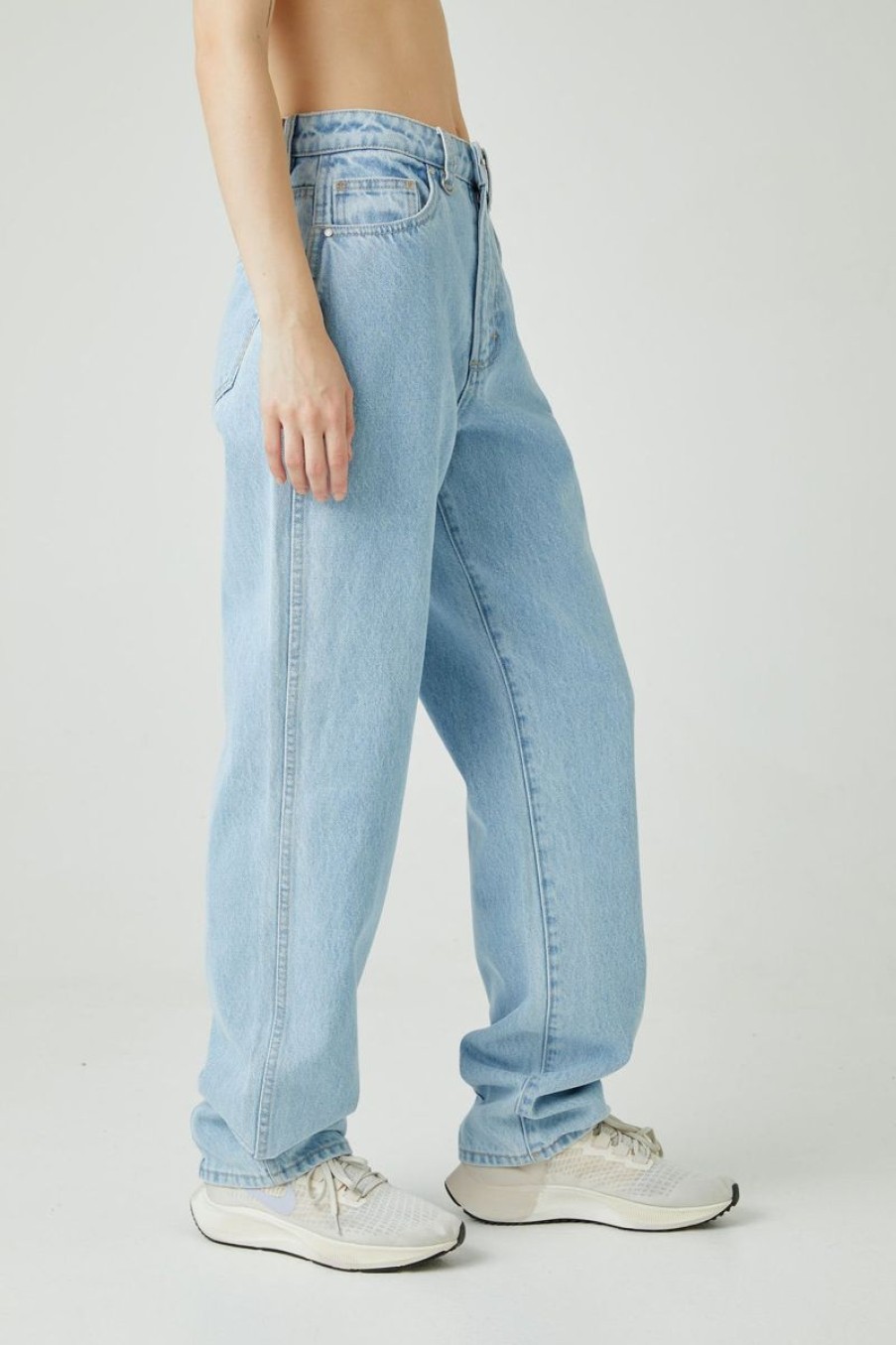 Women Neuw Denim Jeans | Neuw Denim Sade Baggy Jean-Zero Vinyl