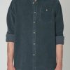 Men Rollas Shirts | Rollas Men At Work Fat Cord Shirt- Black Cord