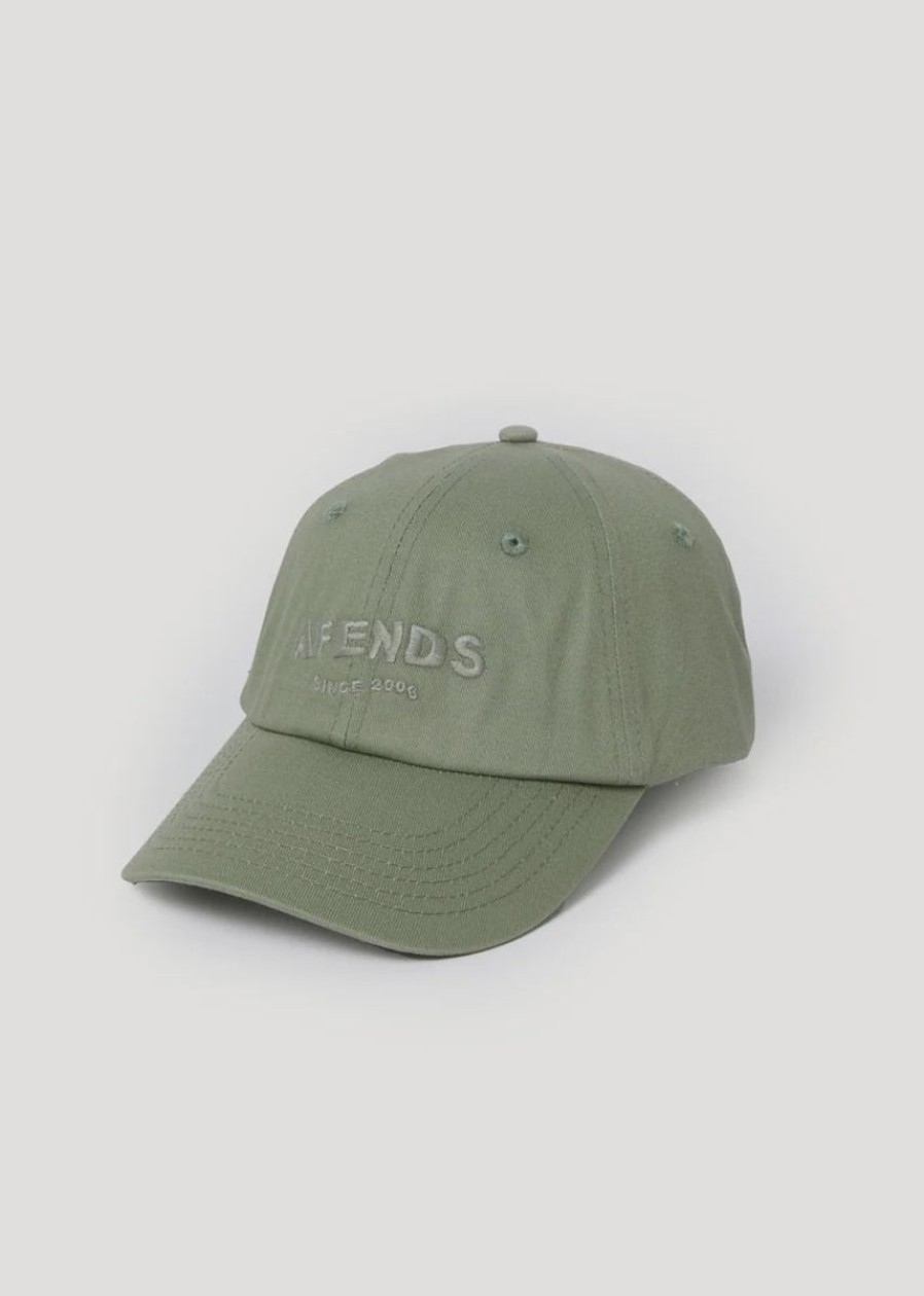 Men Afends Caps | Afends Questions Recycled Siz Panel Cap-Eucalyptus