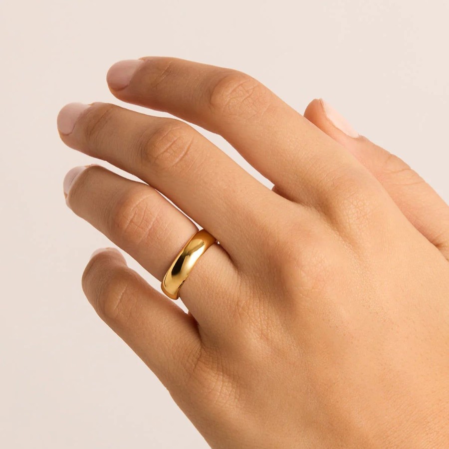 Women By Charlotte Jewellery | By Charlotte Lover Ring Bold-18K Gold Vermeil