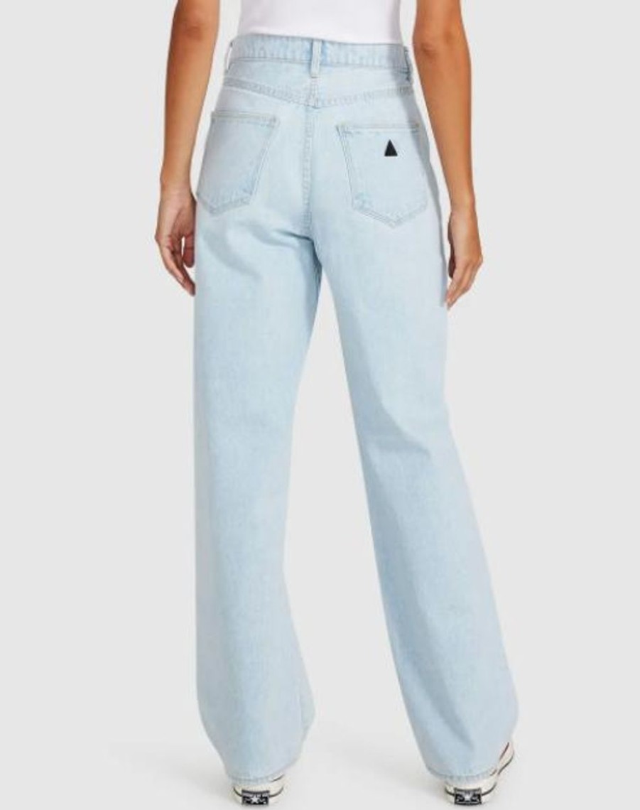 Women ABrand Jeans | A Slouch Jean-Bleached Stone