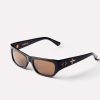 Women Epokhe Sunglasses | Memphis-Black Polished/Bronze Polarized