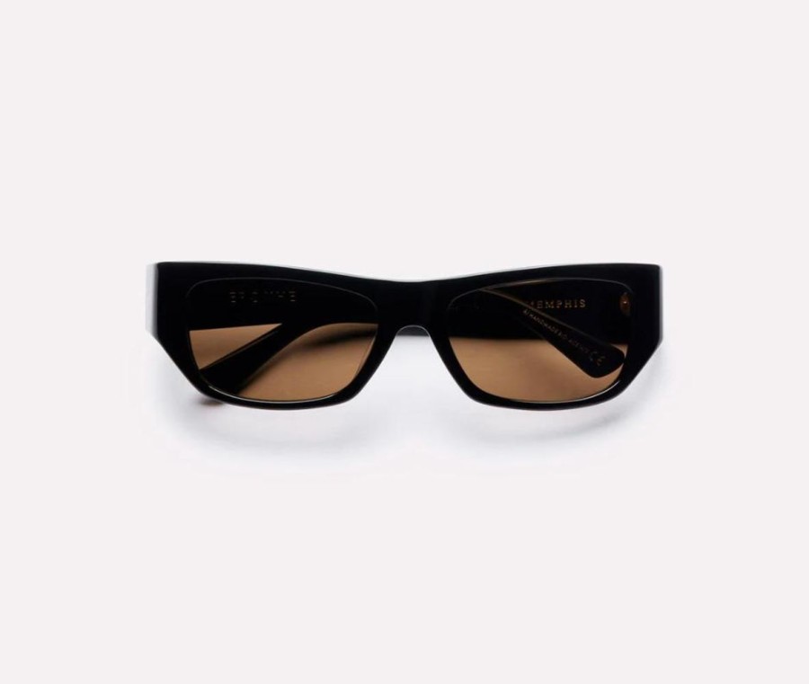 Women Epokhe Sunglasses | Memphis-Black Polished/Bronze Polarized