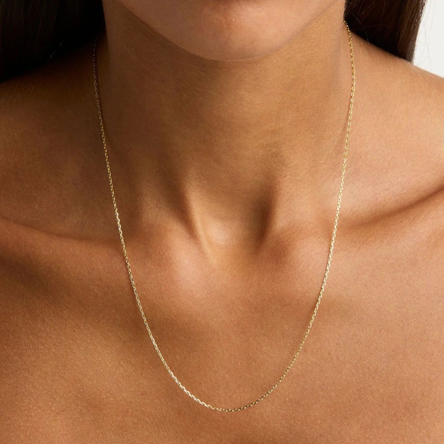 Women By Charlotte Jewellery | By Charlotte 21" Signature Chain Necklace-18K Gold Vermeil