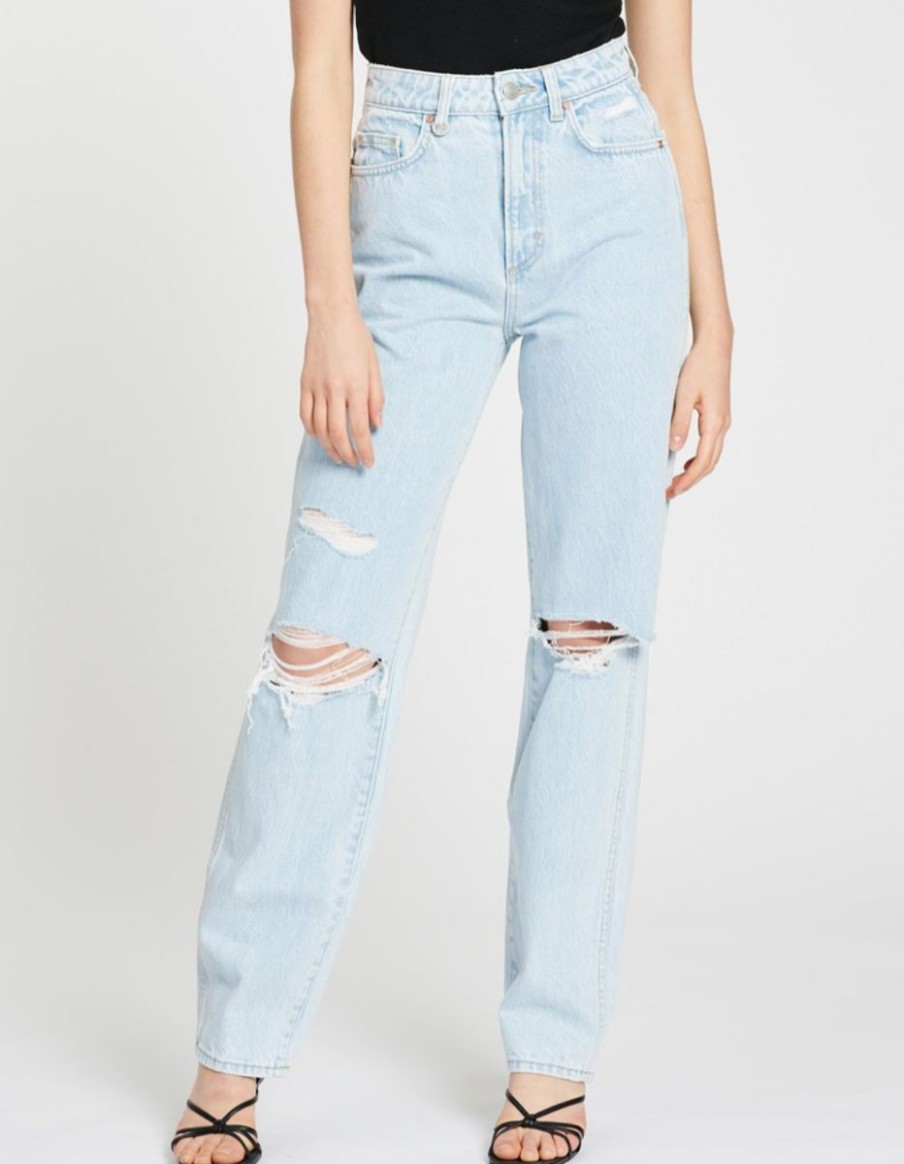 Women Neuw Denim Jeans | Sade Baggy- Zero Dust Rip