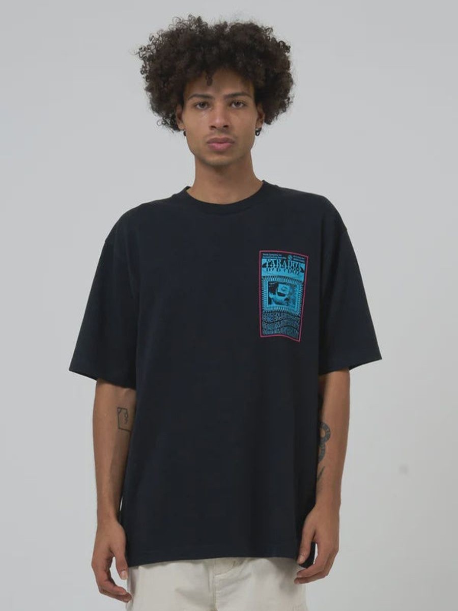 Men THRILLS Tees | Thrills Paradox Reality Oversize Fit Tee-Black