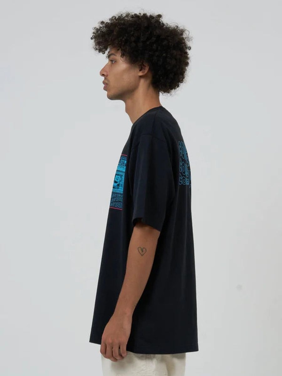 Men THRILLS Tees | Thrills Paradox Reality Oversize Fit Tee-Black