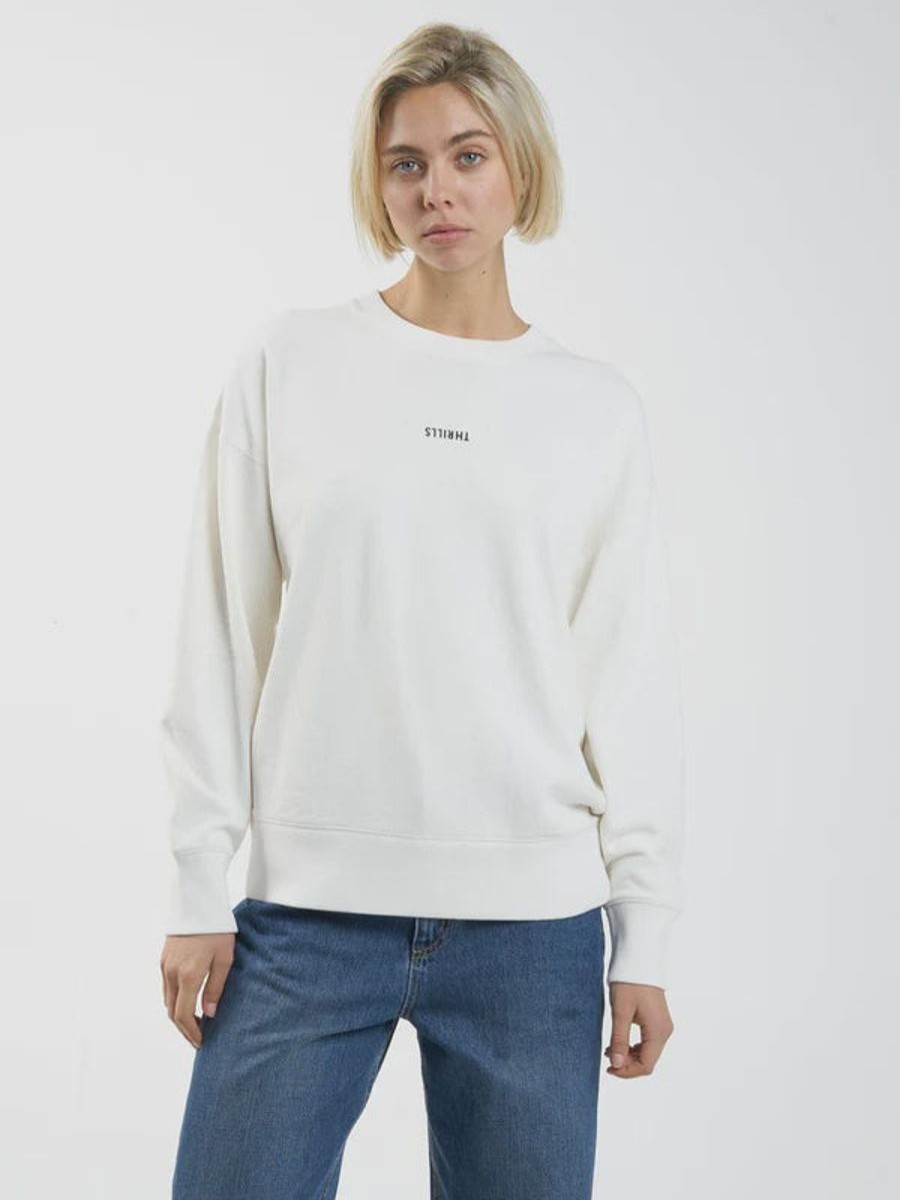 Women THRILLS Jumpers | Thrills Minimal Thrills Slouch Crew-Tofu