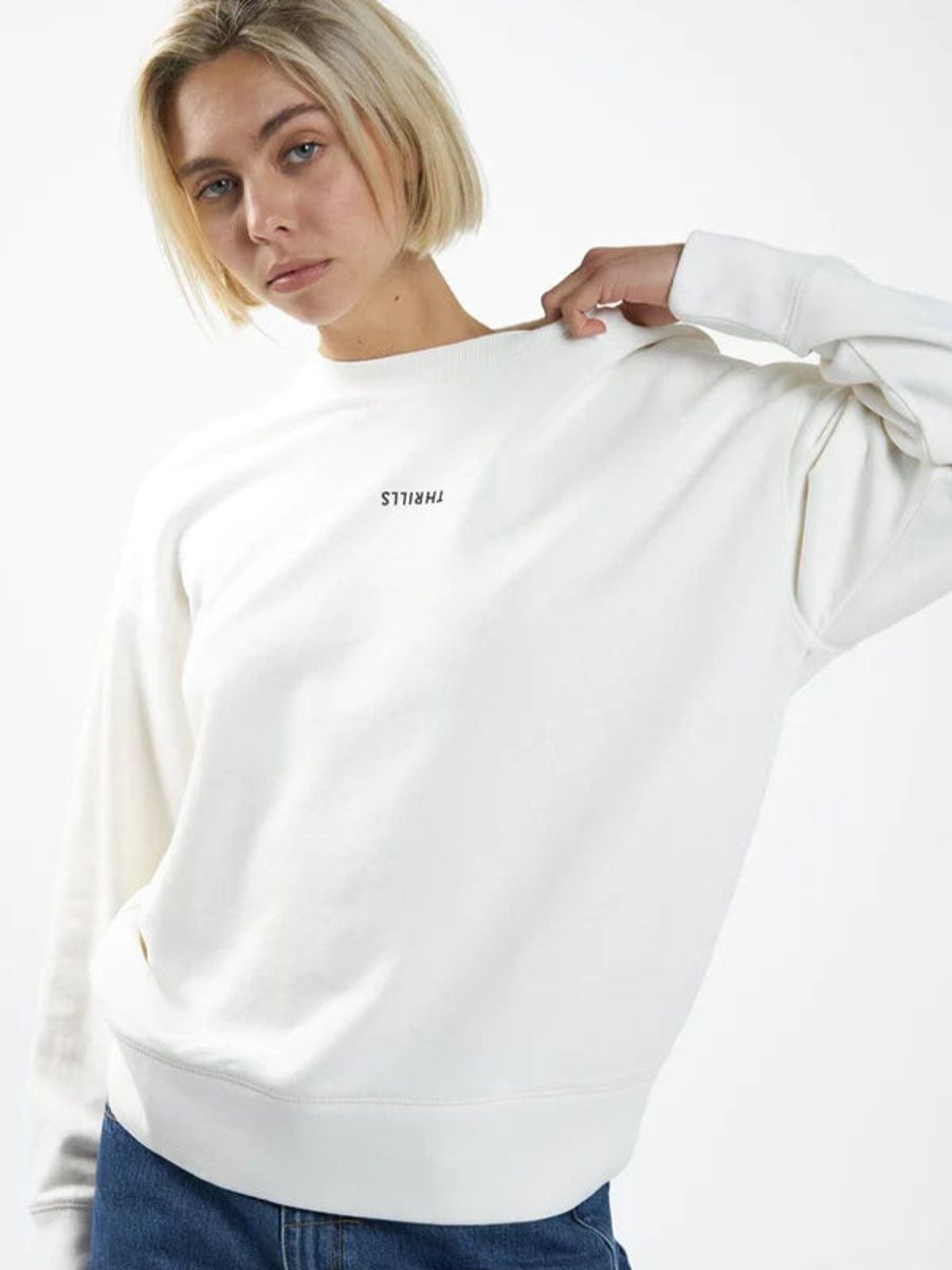 Women THRILLS Jumpers | Thrills Minimal Thrills Slouch Crew-Tofu