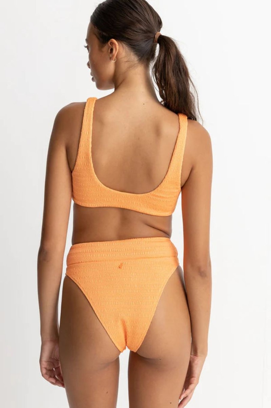 Women Rhythm Swimwear | Rhythm Breeze Hi Hip Banded Pant-Orange