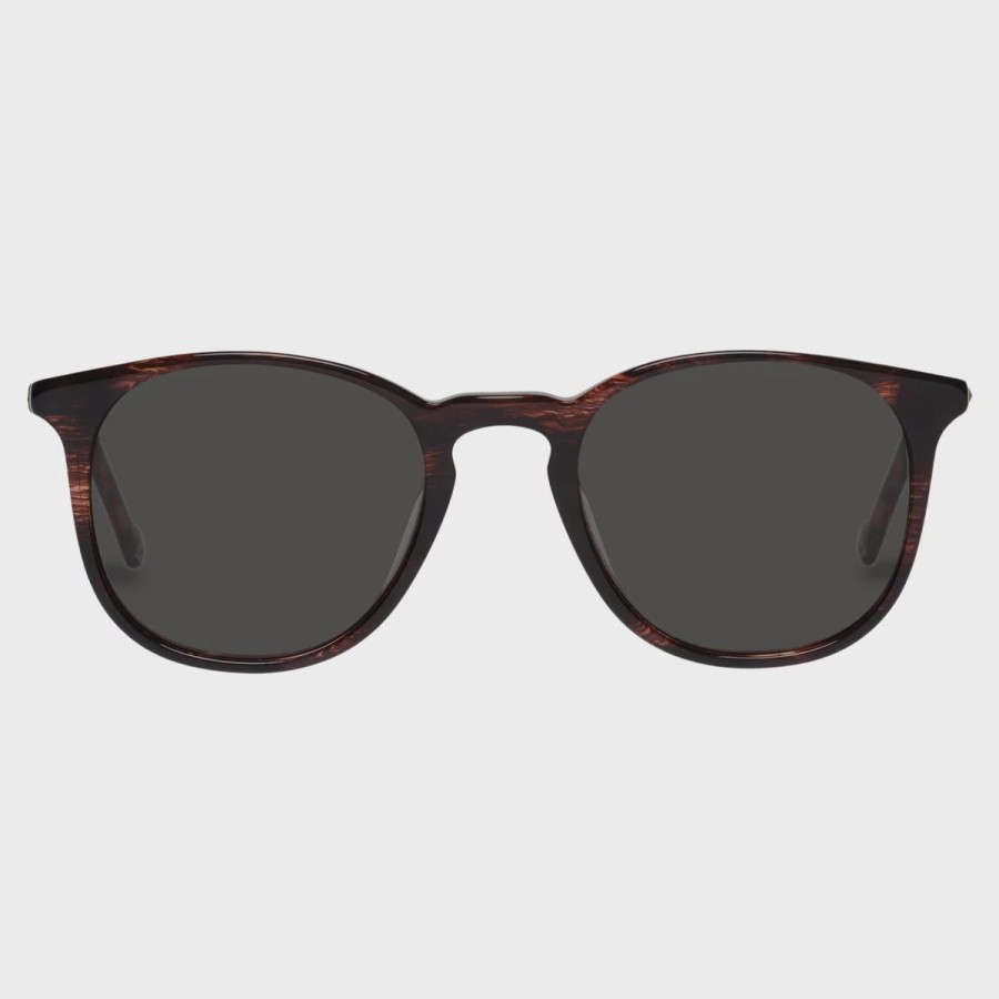 Women Le Specs Sunglasses | Le Specs Biogen 50 Sunglasses-Teak Woodstripe