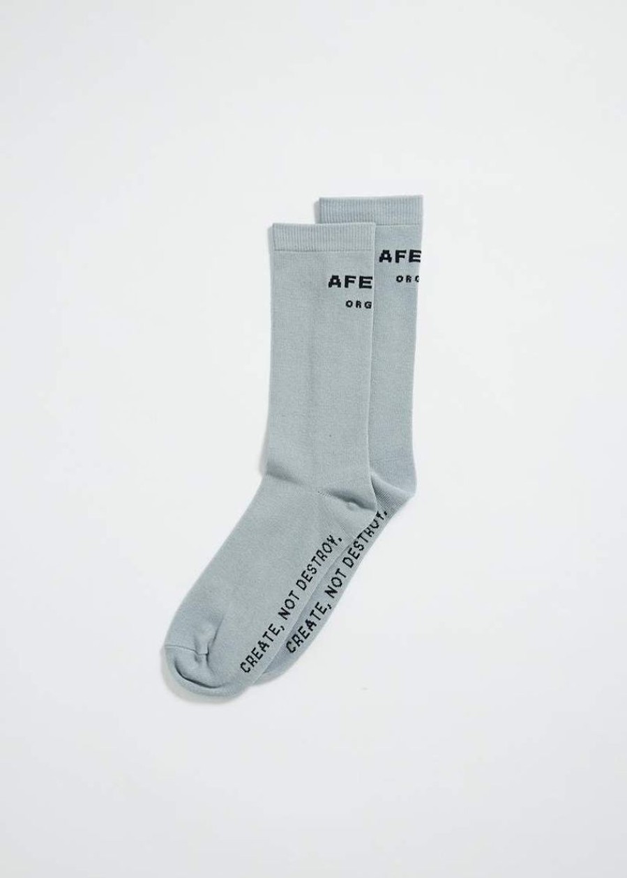 Women Afends Socks | Industry Organic Socks- Grey Marle