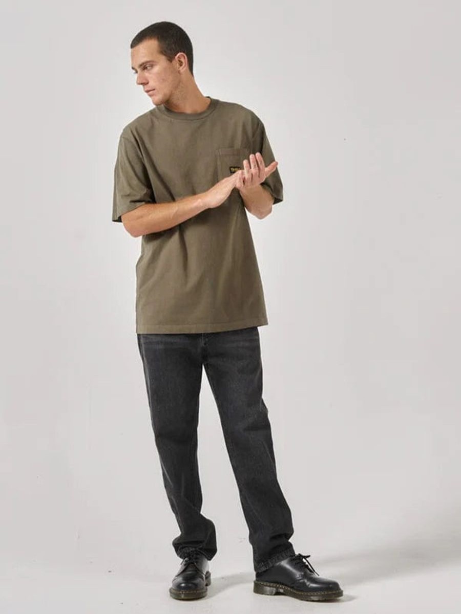 Men THRILLS Tees | Thrills Union Oversize Fit Pocket Tee- Tarmac