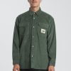 Men Worship Shirts | Worship Supplies Sawn Off Long Sleeve Work Shirt-Pine Needle