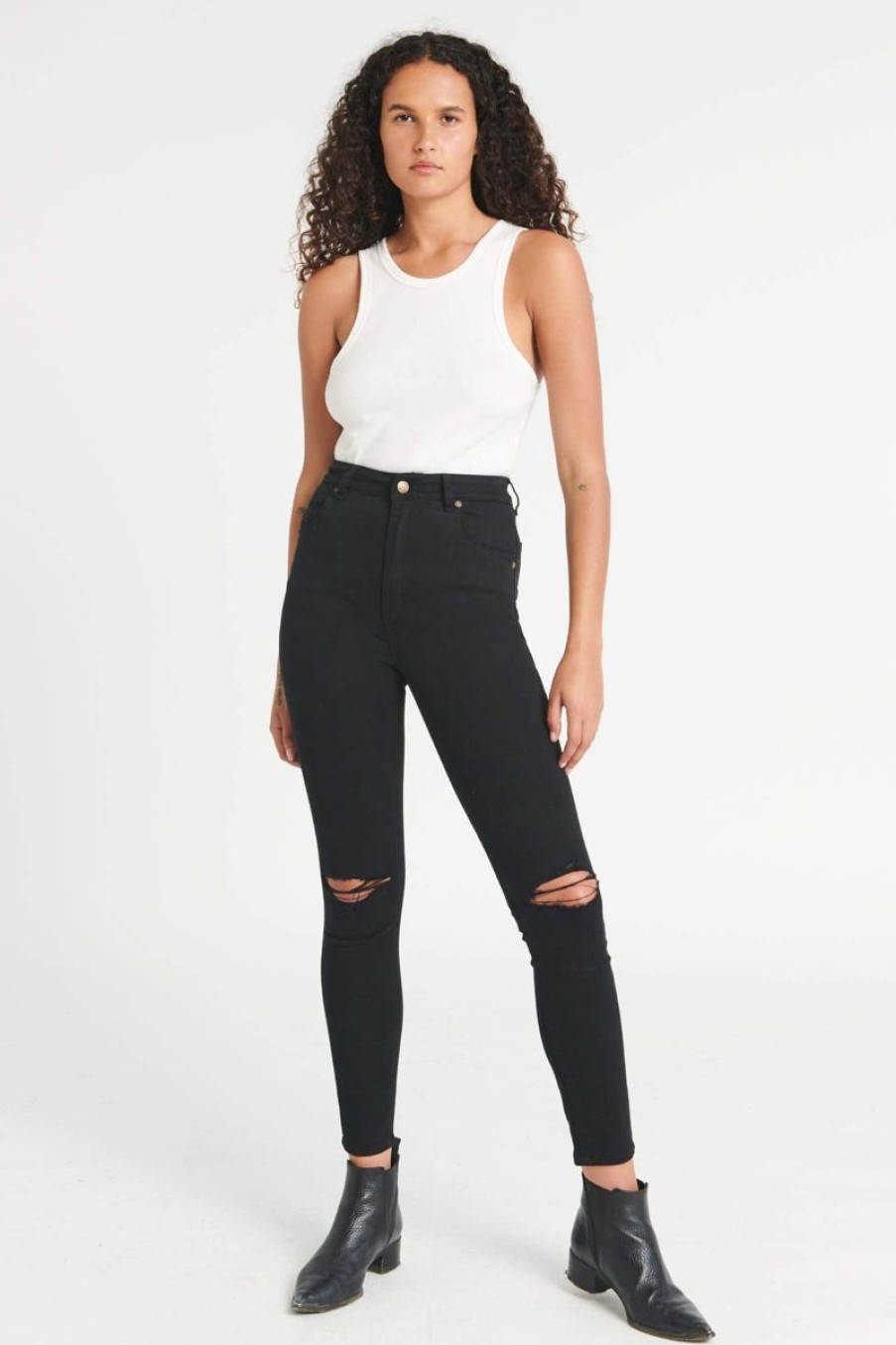 Women Rollas Jeans | Eastcoast Ankle-Galactic Rip