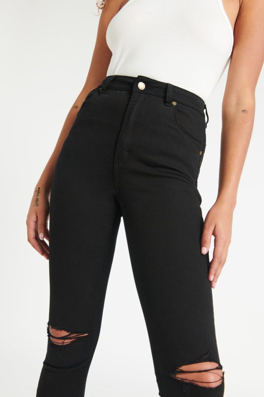 Women Rollas Jeans | Eastcoast Ankle-Galactic Rip