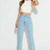 Women ABrand Jeans | A Venice Straight-Waterfalls Blue