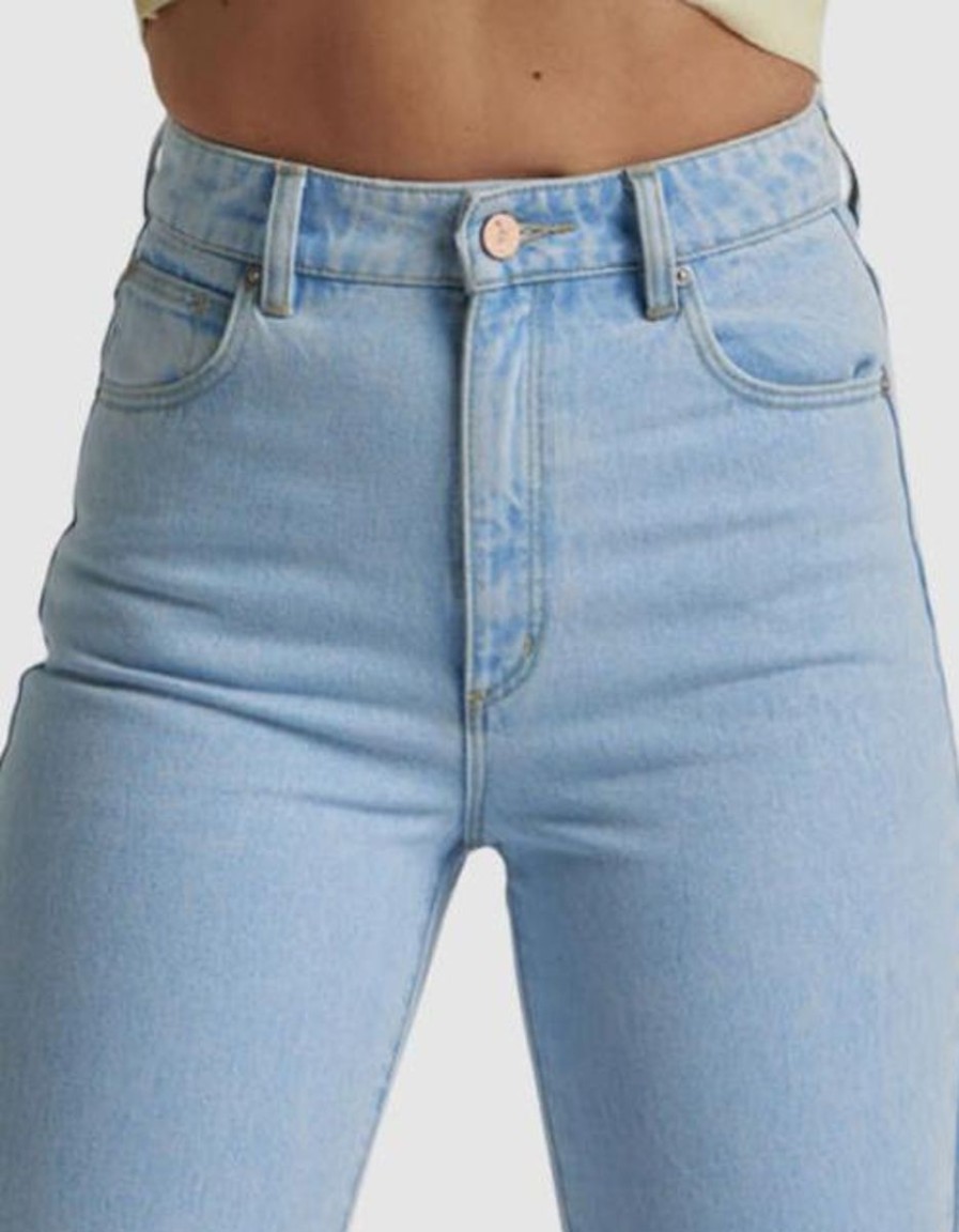 Women ABrand Jeans | A 94 High Straight-Bleached Stone