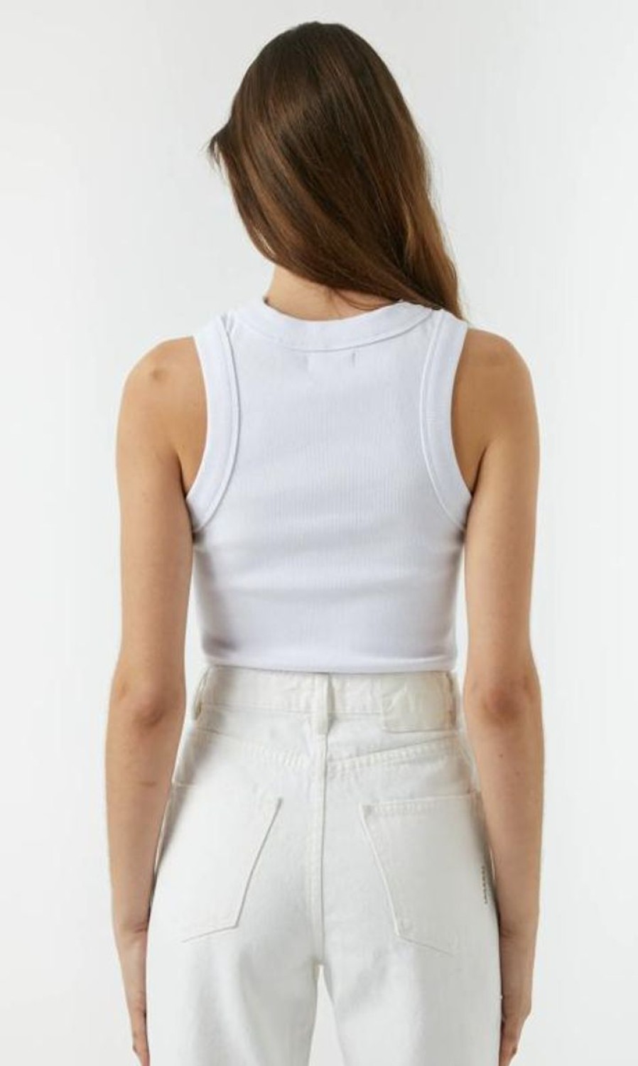 Women Neuw Denim Tops | Jonesy Crop-White