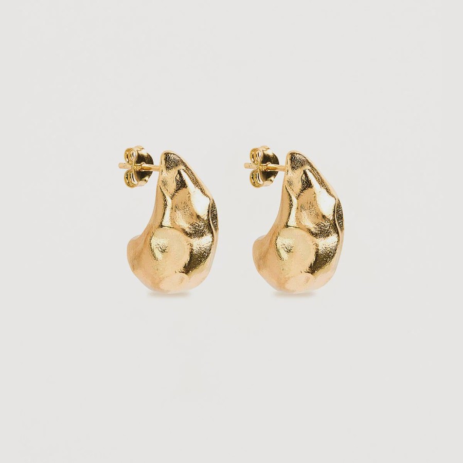 Women By Charlotte Jewellery | By Charlotte Wild Heart Large Earrings-18K Gold Vermeil