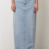 Women Bayse Denim Skirts | Bayse Hudson Maxi Skirt- Saltwater Blue