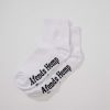 Women Afends Socks | Happy Hemp Socks-White/White