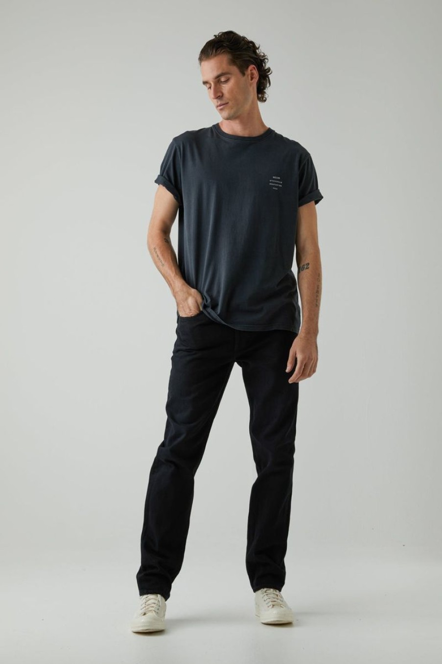 Men Neuw Denim Jeans | Ray Straight-Reverent Black