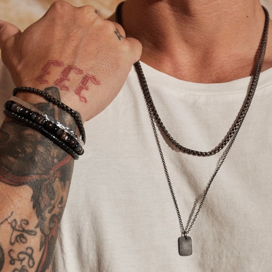 Men Arms Of Eve Jewellery | Arms Of Eve Flame Men'S Chain Necklace